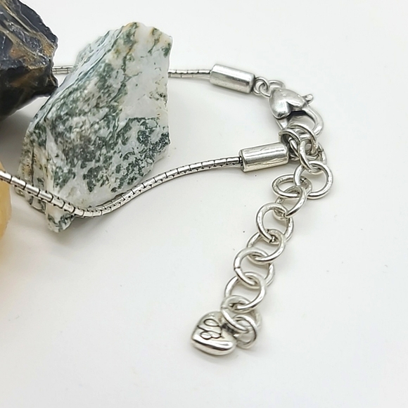 Brighton "Meridian Zenith Lg" Silver Neck w/ Swarovski Crystal & Openwork Charms - Picture 6 of 11